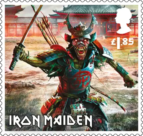 Iron Maiden hedras på frimärken 1
