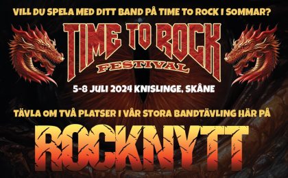 Vill du spela med ditt band på Time To Rock Festival 2024?